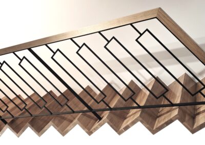 Balustrady z pochwytem drewnianym