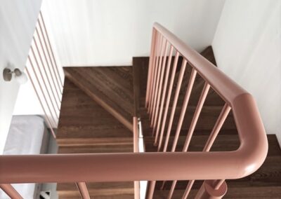 balustrada klasyczny wzór, piaskowana oraz malowana proszkowo