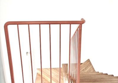 balustrada klasyczny wzór, piaskowana oraz malowana proszkowo