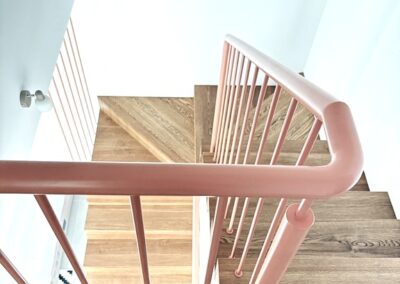 balustrada klasyczny wzór, piaskowana oraz malowana proszkowo