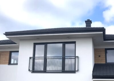 Balustrada ze stali nierdzewnej malowana proszkowo