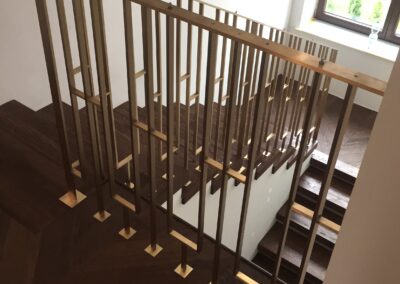 Balustrada mosiężna