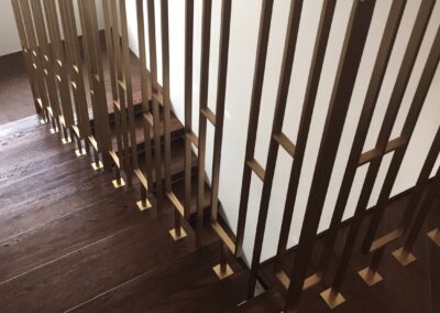 Balustrada mosiężna