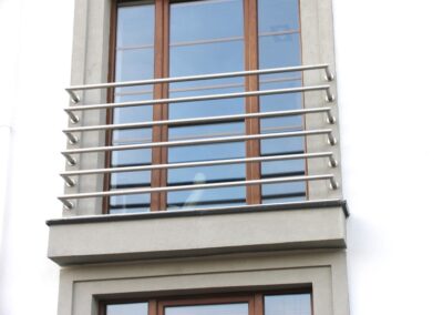 Balustrada francuska ze stali nierdzewnej